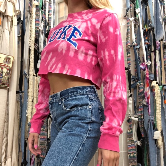 DUKE UNIVERSITY dyed and cropped tee! - Picture 2 of 5